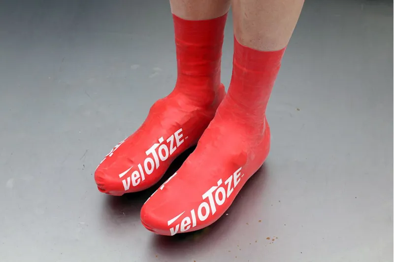 VeloToze Tall Aero Waterproof Overshoes Red-2
